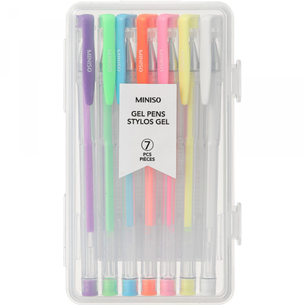 Цветные гелевые ручки «Miniso» 2010303310100, 7 шт купить в Минске:  недорого, в рассрочку в интернет-магазине Емолл бай