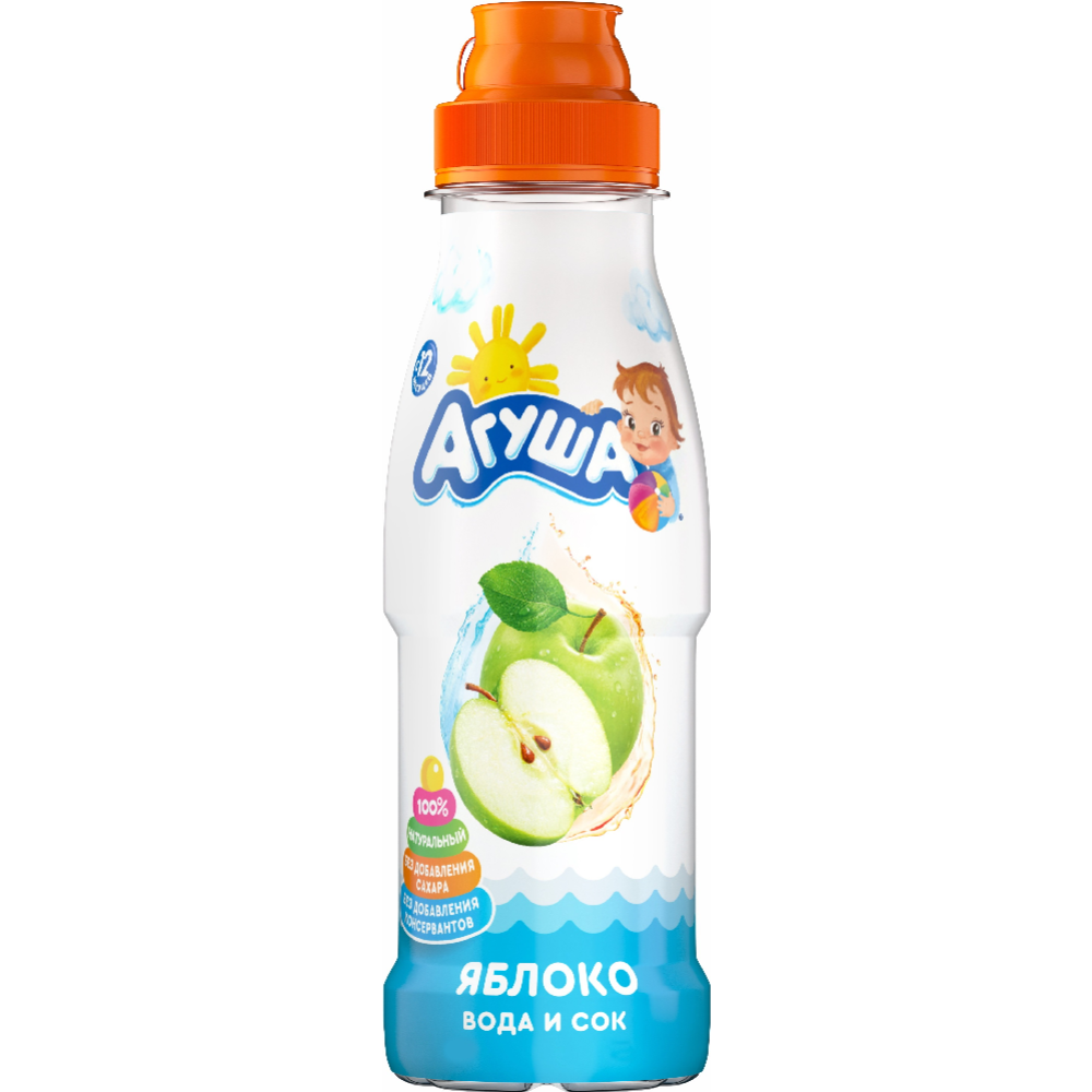Напиток сокосодержащий детский «Агуша» из яблок, 300 мл #1