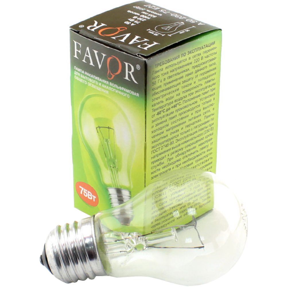 Лампа «Favor» ЛОН 75W E27 #0