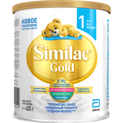 Смесь мо­лоч­ная сухая «Similac» Gold 1, 0+, 400 г