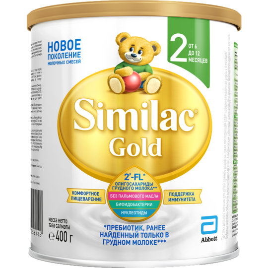 Смесь молочная сухая «Similac» Gold 2, 6 мес+, 400 г