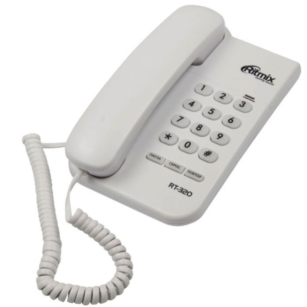 Проводной телефон «Ritmix» RT-320, белый