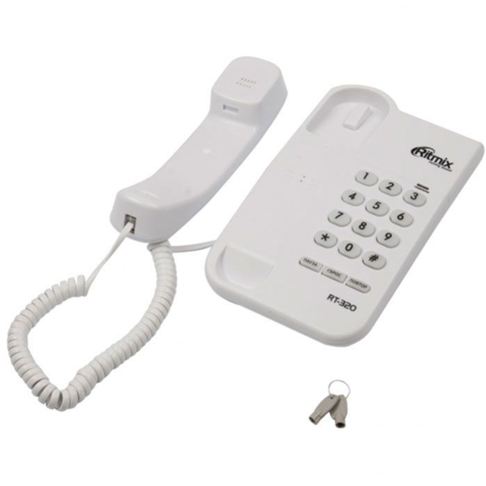 Проводной телефон «Ritmix» RT-320, белый