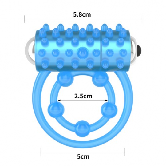 Двойное виброкольцо светящееся в темноте Lumino Play Vibrating Penis Ring