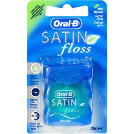 Зубная нить «Oral B» Satin Floss, 25 м