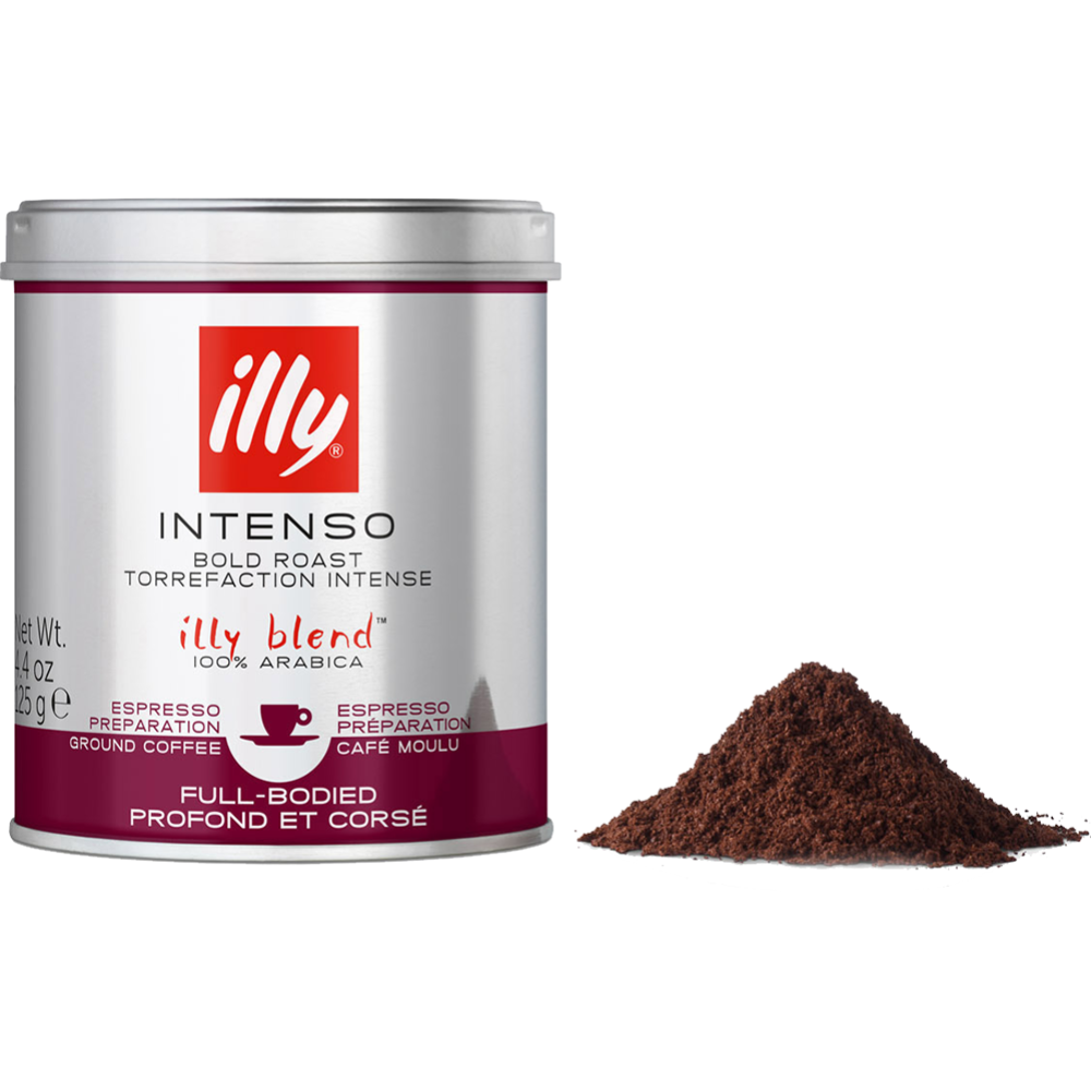 Кофе молотый «Illy» Intenso, темной обжарки, 125 г #0