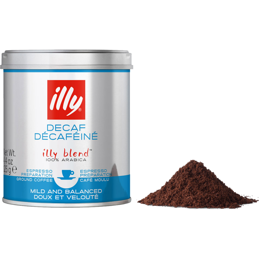 Кофе молотый «Illy» Decaffeinated, 125 г #0