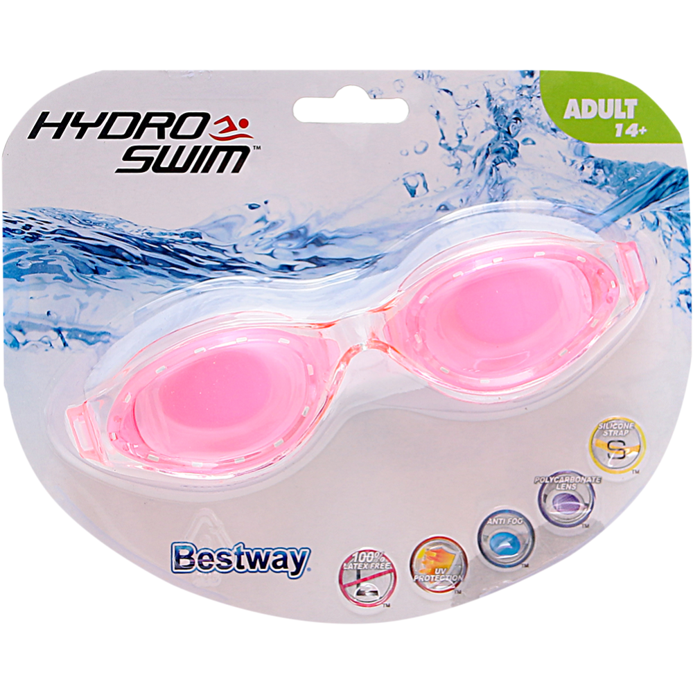 Очки для плавания «Focus» 21077, розовый