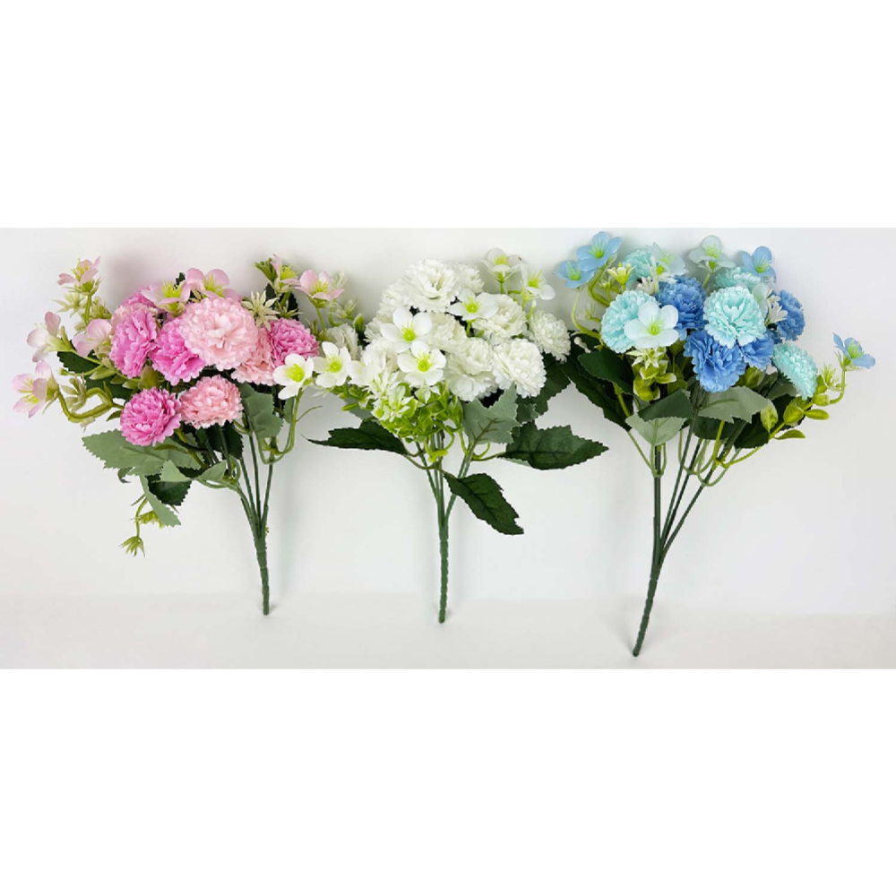 Цветок искусственный «Букет хризантем» BY-37-31, 18 цветков, 30 см