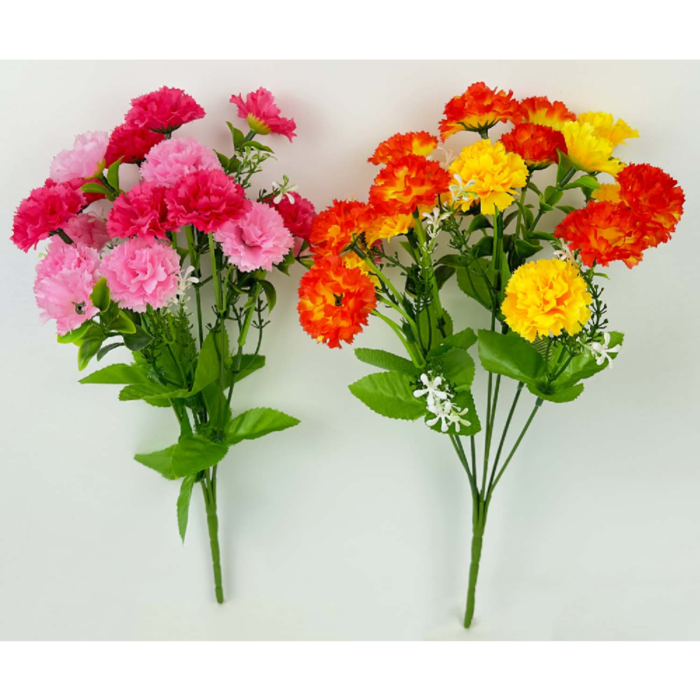 Цветок искусственный «Букет гвоздичек» BY-37-33, 16 цветков, 30 см #1