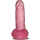 Фаллоимитатор «LoveToy» Jelly Studs Crystal Dildo Large, LV3100 Pink, розовый, 20 см