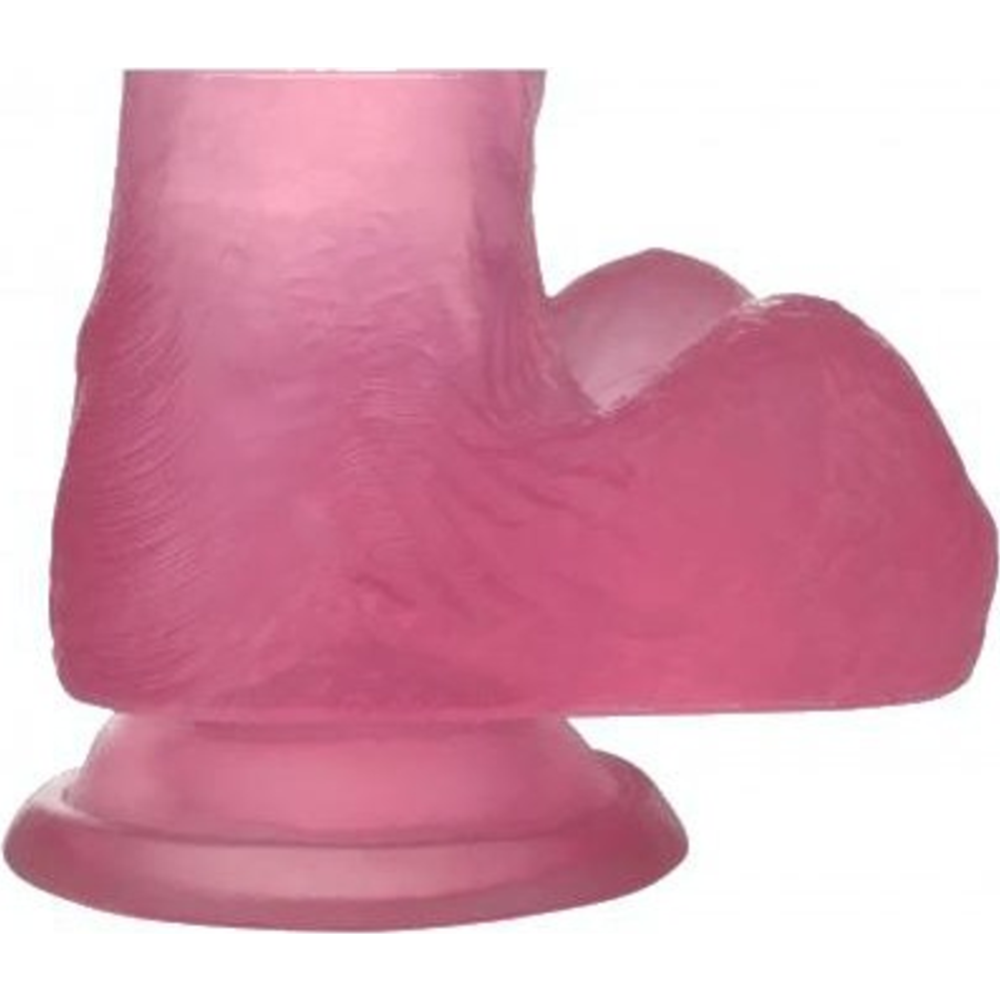 Фаллоимитатор «LoveToy» Jelly Studs Crystal Dildo Large, LV3100 Pink, розовый, 20 см
