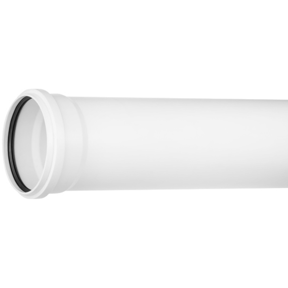 Труба «РосТурТрейд» для малошумной канализации, белый 110х3,4х1000мм