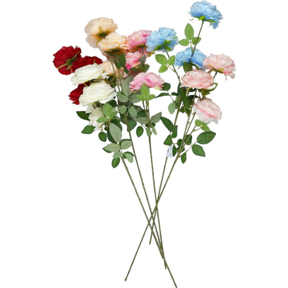 Цветок искусственный «Роза» BY-37-54, 3 цветка, 65 см #0