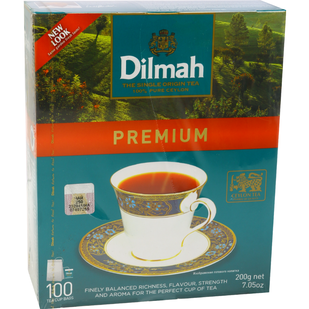 Чай черный «Dilmah» цейлонский, 100х2 г