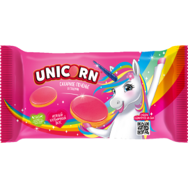 Печенье «Unicorn» в клубничной глазури, 105г