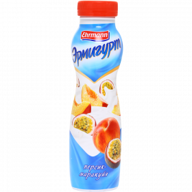 Йо­гурт­ный на­пи­ток «Ehrmann» Эр­ми­гурт, персик-ма­ра­куйя 1.2%, 290 г