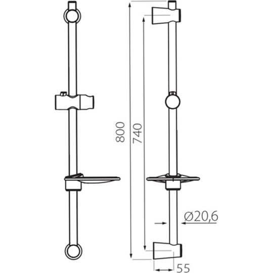 Душевая стойка «Ferro» Nube, N310