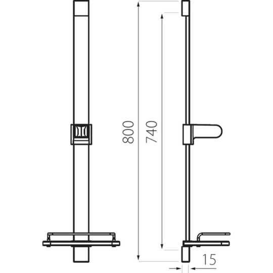 Душевая стойка «Ferro» Quadro, N110