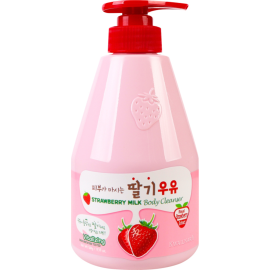 Гель для душа «Welcos» Kwailnara Strawberry Milk Body Cleanser, FFFCBKST560, 560 мл