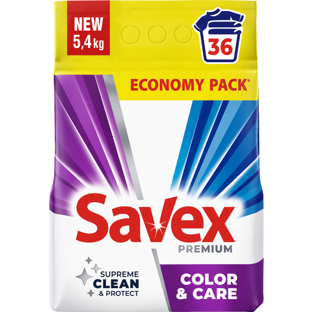 Стиральный порошок «Savex» Color & Care, 5.4 кг #0