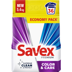 Сти­раль­ный по­ро­шок «Savex» Color & Care, 5.4 кг