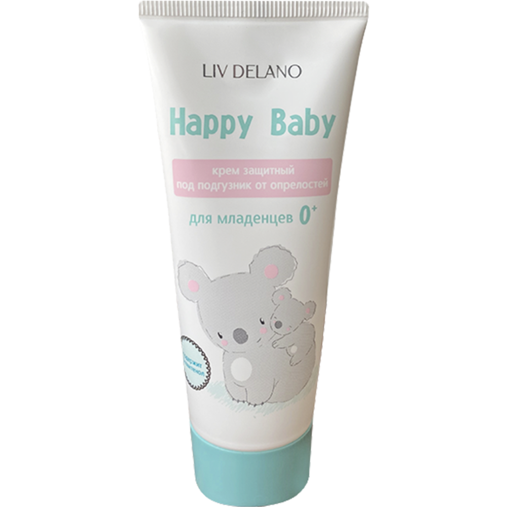 Крем защитный под подгузник «Liv Delano» Happy Baby, от опрелостей, для младенцев 0+, 75 г #0