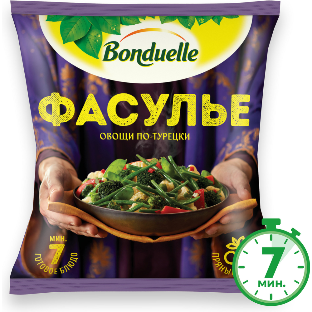 Овощи по-турецки «Bonduelle» Фасулье, замороженные, 400 г #0