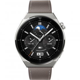 Смарт-часы «Huawei» Watch GT 3 Pro, ODN-B19, серый ко­жа­ный ре­ме­шок