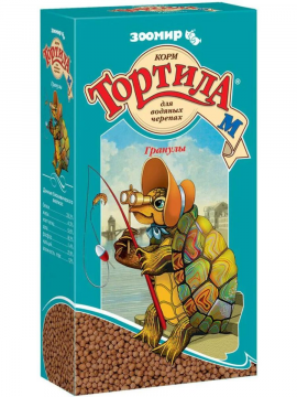 Тортила-М Гранулы корм для водяных черепах 90гр