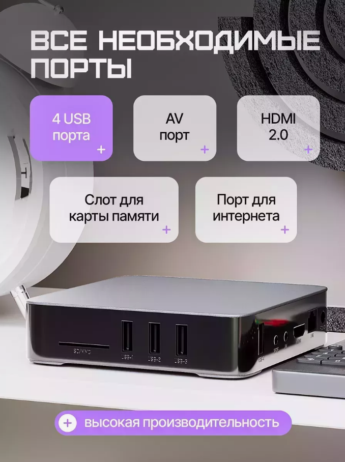 Смарт приставка для телевизора android (IP TV, умный тв, приложения,цифровая смарт с wi-fi, андроид)