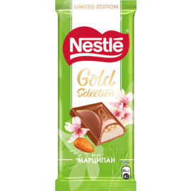 Срочный товар Шоколад молочный «Nestle» Gold Selection, марципан, 80 г