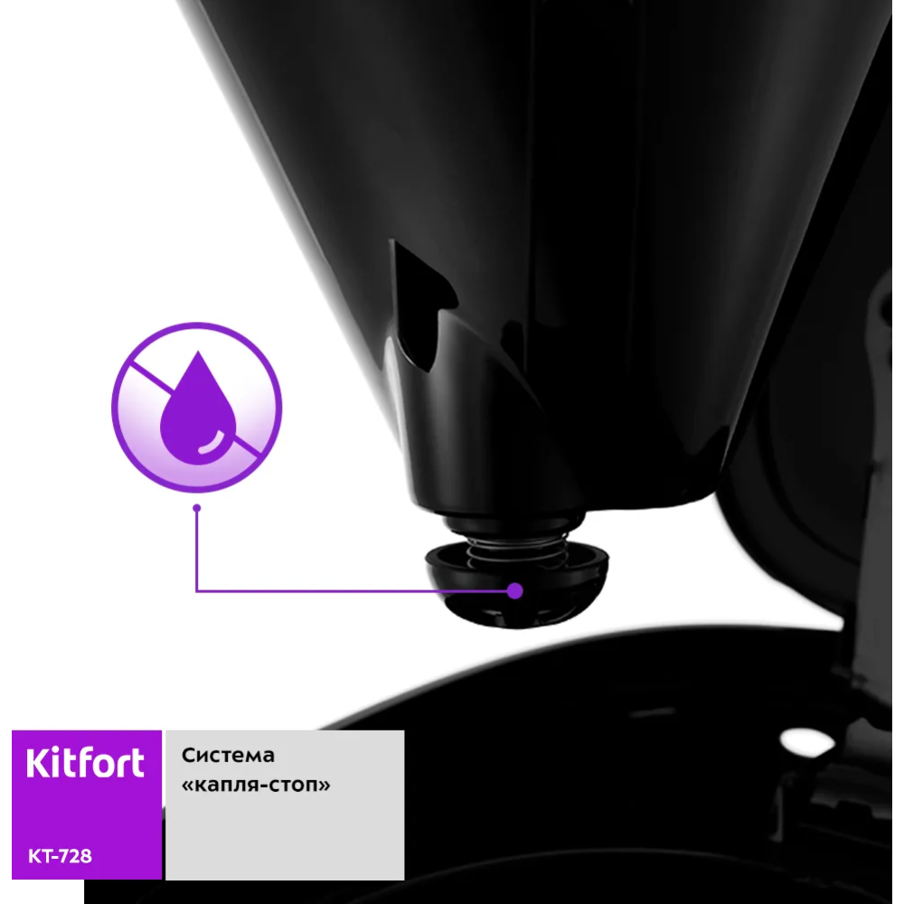 Капельная кофеварка «Kitfort» KT-728