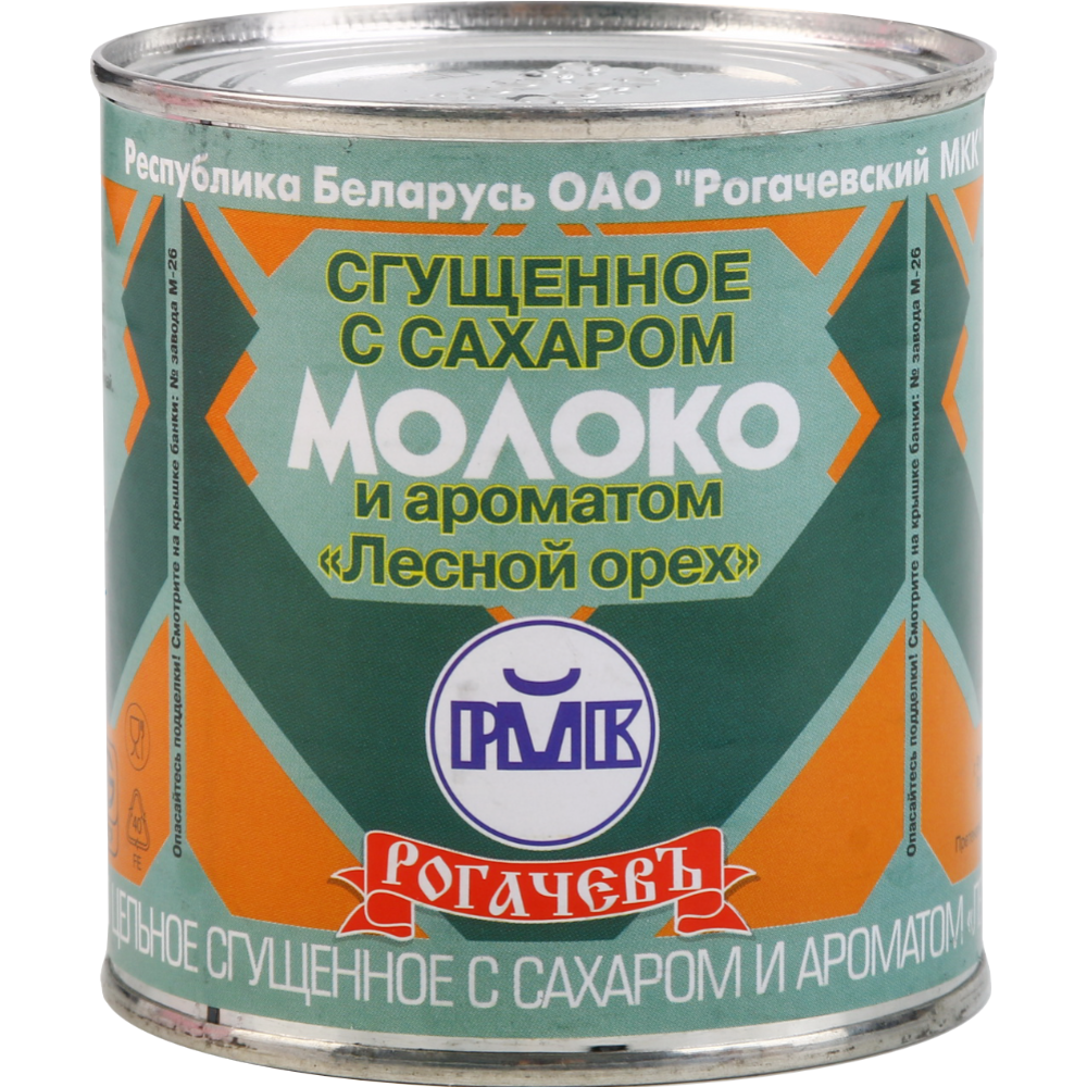 Сгущенное молоко «Рогачевъ» с ароматом лесного ореха, 8.5%, 380 г