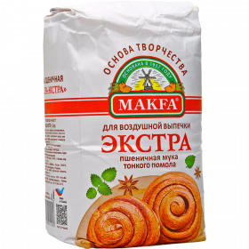 Мука пше­нич­ная «Makfa» для воз­душ­ной вы­печ­ки, экстра, 2 кг