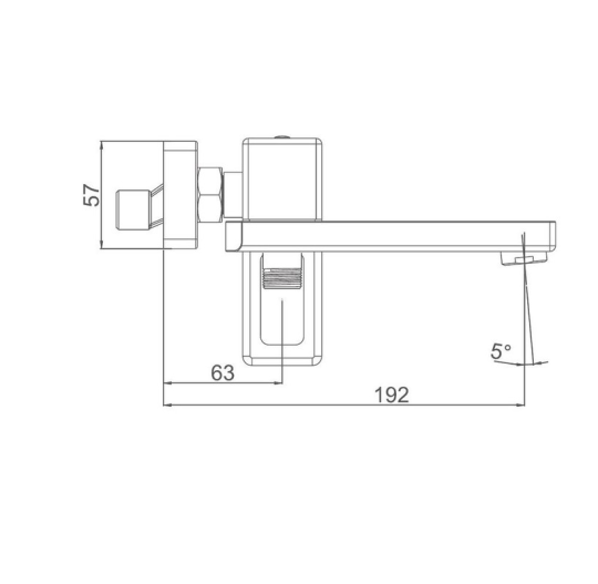 Смеситель для ванны Gappo G3217-3, Матовое золото