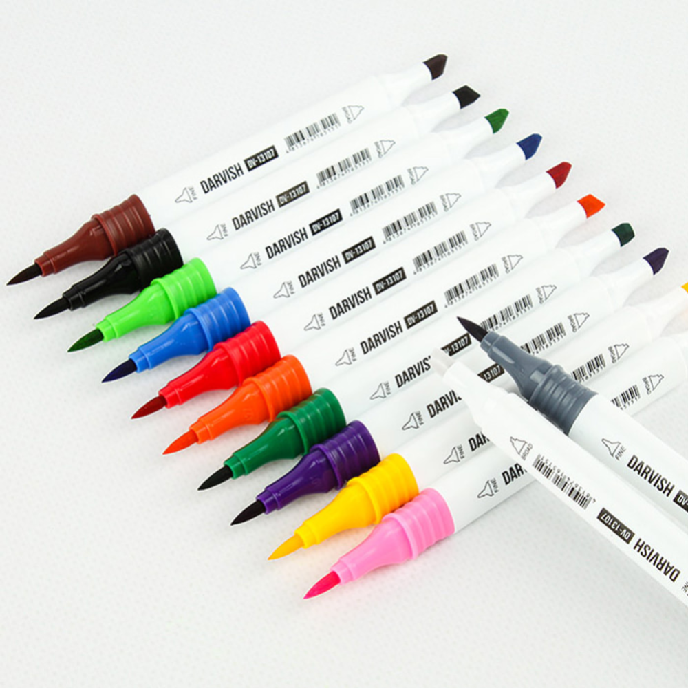 Набор маркеров для скетчинга «Darvish» DV-13107-24, 24 цвета