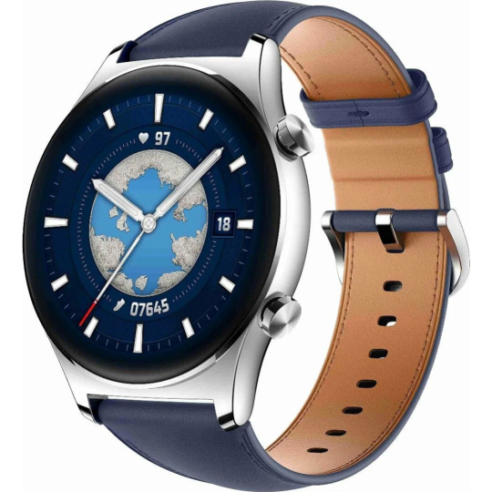 Смарт-часы «Honor» Watch GS 3, MUS-B19, ocean blue leather strap