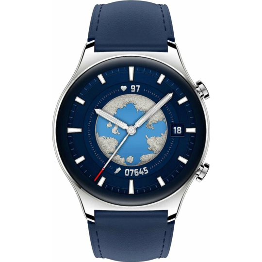 Смарт-часы «Honor» Watch GS 3, MUS-B19, ocean blue leather strap