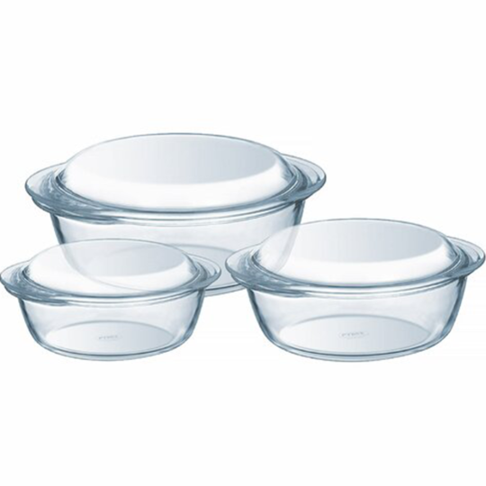 Набор форм для запекания «Pyrex» 1 л, 1,6 л и 2,3 л.