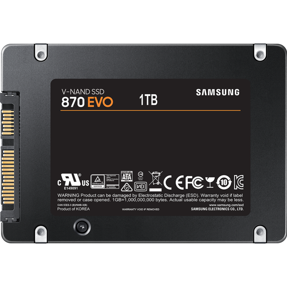 SSD диск «Samsung» 1.0Tb 870 EVO, MZ-77E1T0BW