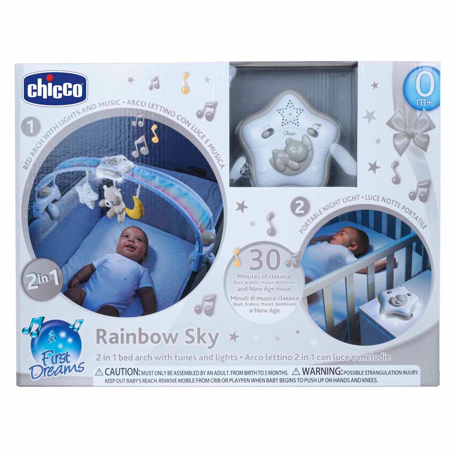 Игровая панель для кроватки Chicco "Радужное небо", нейтральная, 0 мес.+ 340728817