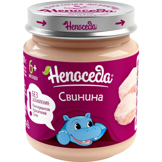 Пюре мясное «Непоседа» из свинины, 95 г