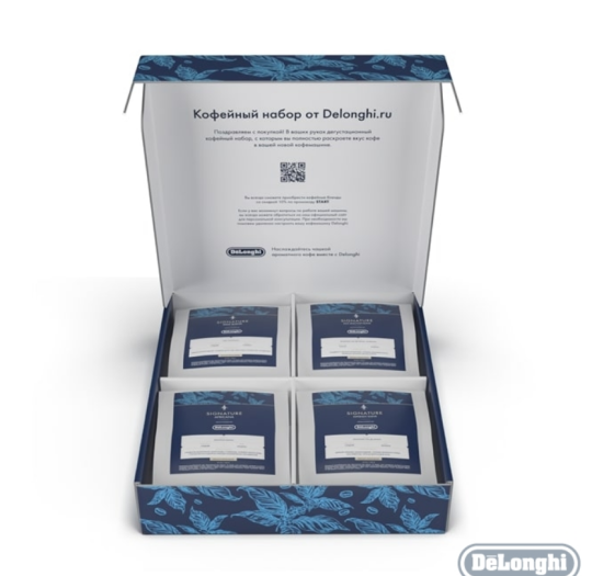 Подарочный набор кофе DeLonghi Signature Blend