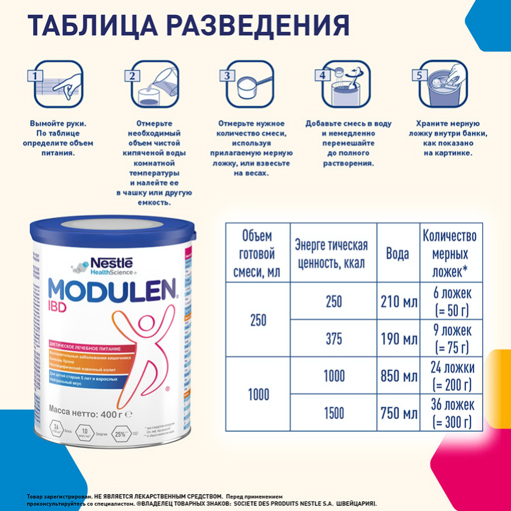 Смесь сухая «Nestle» Модулен АйБиДи, 400 г