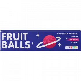 Снек фрук­то­вый «Tutti» Fruit Balls, финик, кокос и малина, 38 г