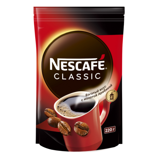 Кофе растворимый «Nescafe» Classic, с добавлением молотого, 220 г