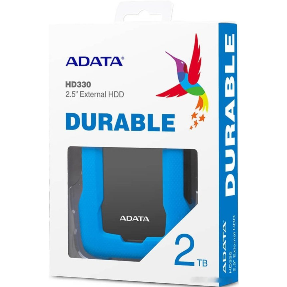 Внешний жесткий диск «A-DATA» HD330 DashDrive Durable, AHD330-2TU31-CBL USB3.0, Blue