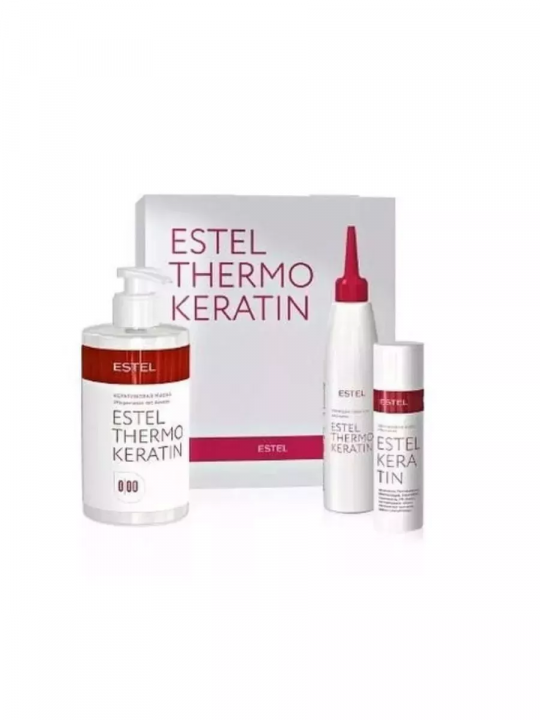 Набор для процедуры термокератин для волос THERMOKERATIN KERATIN ESTEL комплект (435 мл, 200 мл, 100 мл)