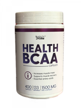 Аминокислота БЦАА Health Form BCAA 400 капсул